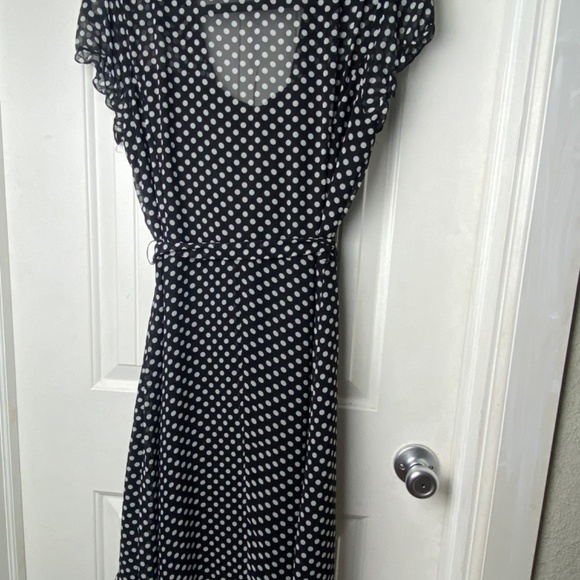 Black polka dot dress - Picture 2 of 3